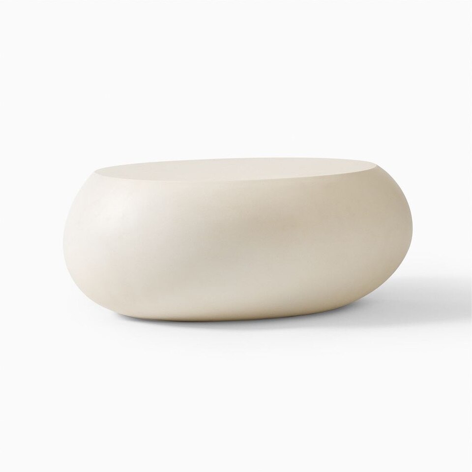 Pebble Indoor/Outdoor Garden Oval Coffee Table (91 cm) | West Elm UK